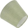 DIYEAH Paralume da Tavolo Moderno E14 Verde, Diffusione Luce Morbida | Tessuto e Metallo, Apertura 2, 8cm, Montaggio a Clip, per Comodini e Applique
