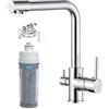 Euroacque kit microfiltrazione per acqua da bere mod. RIVER ARGENTO 3 VIE
