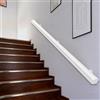 KEPMOGOH Corrimano Per Scale In Legno Da 50-600 Cm, Ringhiere Per Anziani Con Montaggio A Parete, Supporto Per Mani Di Sicurezza, Asta Per Corridoio, Passamano Per Terrazze Di Loft(A,150cm)