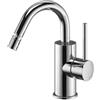 PAFFONI Light miscelatore bidet canna curva