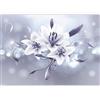 murando Carta da parati Floreale Fiori Giglio 350x256 cm Fotomurali in TNT Murale alla moda Decorazione da Muro XXL Poster Gigante Design Soggiorno Cameretta Carta per pareti Astratto b-C-0040-a-c