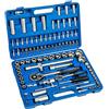 GrecoShop Set Chiavi a Bussola e Accessori con Cricchetto 94 pz Pezzi Chrome Vanadium Professionale in Valigetta ABS