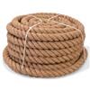 Corderie Italiane Corda in Canapa diam.18mm. (100% lungo tiglio naturale) molto robusta e ben rifinita, maneggevole ottima per passamano, ignifuga e completamente biodegradabile.Lunghezza 10 mt