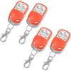Jaxguom Set di 4 telecomandi per porta del garage, 4 funzioni di tasti per porte da garage, 433 MHz