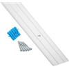 SOTECH 1 pezzo Profilo di Transizione di SOTECH/Profilo per Pavimenti/Alluminio/Argento Anodizzato / 1000 x 37 x 2 mm/Forato/incl. Set di Fissaggio