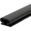 SPORTARC Striscia di guarnizione in gomma per porta, lunghezza 6 m, retro automatico, forma a D, adatta per spazi da 1/10 a 11/50 pollici, multiuso (nero)