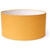 ArG Lighting Paralume Cilindro con Tessuto Cotone, Fatto a Mano, per Lampada da Tavolo, Sospensione, Piantana (45 cm Diametro, 20 cm Altezza, Ocra)