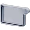 INEFA Terminale grondaia rettangolare, destra 115mm Grigio PVC