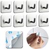 DEKAZIA® 8 ganci adesivi acciaio innox porta asciugamani bagno adesivo accessori bagno ganci appendiabiti appendi accappatoio appendi abiti per muro ganci appendiabiti da parete gancio cucina