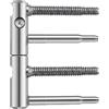 Gedotec Cerniere regolabili 3D cerniera da incasso 2 parti | rulli ø 15 mm | cerniera per porte in legno & porte interne | acciaio zincato | modello 11R 15-001 | 1 pezzo