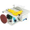 TanjcXliu Lucidatrice per gioielli, 750 W, mini sega da tavolo portatile, 220 V, multifunzione, 5 in 1, smerigliatrice da tavolo 10,000 Rpm, per intaglio, lucidatura, foratura