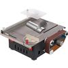 KAUITOPU Mini sega da tavolo da 200 W, 10000 giri/min, con cinghia abrasiva, 4 lame, sega circolare da tavolo regolabile a 7 marce, sega da tavolo di precisione