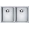 Franke - Lavello a due vasche MRX 120 34-34 finitura inox satinato da 70.5x40cm
