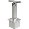 Sellon24® Supporto per corrimano in acciaio inox, 40 x 40 x 2,0 mm, per tubi quadrati, ringhiera con/senza giunto (supporto per corrimano 4718.000)
