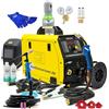 Bestschweissen.de Saldatrice a Filo Continuo MAGNUM MIG 210L Saldatrice Elettrodo TIG 200A Inverter MIG/MAG/MMA/TIG LIFT Synergia 4x4 No Gas FLUX Kit Pro Torcia SR17 Maschera Squadre Magnetiche (set 2)