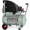 KOMBO - Compressore Elettrico 2.0 HP 24 Litri - 8 Bar, 2800 giri/min - Pompa Aria per Officina, Verniciatura, Pneumatici, Gonfiaggio, Soffiaggio, Pulizia