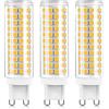 LPFWSK Lampadina LED G9, 15W Non Dimmerabili 136LED perline 1500LM 2835SMD LED luci bi-pin Lampadina a mais a LED AC 220V per lampadari illuminazione domestica, senza sfarfallio,Warm white,3 Pack
