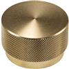 Gedotec pomello tondo maniglia mobile pomello mobile ottone lucido pomello mobile alluminio aspetto oro opaco - GRAF BIG | Cassettiera per cassetti e armadi | 1 pezzo - pomello mobile Ø 50 mm viti