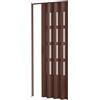Pinto Porta a soffietto da interno in kit con vetri in PVC Mogano 82x210 cm mod. Sonia