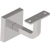 Sellon24® 4110-000 - Supporto per corrimano in acciaio inox, rettangolare, per corrimano, piatto, dritto, in legno, per scale
