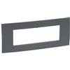 Bticino VELA Quadra-Placca Grigio 100x100 mm 6 moduli