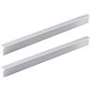 zcru004 Lega di Alluminio Forma a L Maniglia per Mobili Maniglione da Cucina Pomelli per Porta Maniglie a Corrimano Pomolo per Mobili Tiretti Manopole di Armadio 2 Pezzi (Overall length 1200mm)