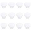 Creatwls 12 pcs Bianco Rotonda Maniglia, Pomello Di Ceramica Per Porte Cassetti Ante Armadio Mobili, Armadio Da Cucina Cassetto Mobili Gabinetto Manopole, Marca Creatwls