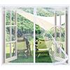 YSJYYHP Zanzariera Magnetica per Finestre Premium,135x135cm Zanzariera Magnetica Finestra,Autoadesiva Traspirante,Totalmente Magnetica, Chiusura Automatica