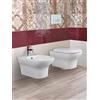 Yellowshop-Sanitari Bagno Sospesi Filo Muro Modello Flow Vaso Wc + Coprivaso Soft Close + Bidet