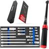 HASKYY Set di chiavi dinamometriche da 12,7 mm 60-330 Nm con chiave a douille da 6,35 mm, 9,5 mm, 12,7 mm, cricchetto, prolunga, adattatore, giunto cardanico, candela di accensione
