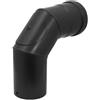 ALLINOX Curva 90° Ispezionabile Acciaio Nero Canna Fumaria Per Stufe A Pellet Canale Da Fumo Con Portello (DN 80)