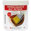 ABICHEM Impregnante All'Acqua 0,75 L - Protezione Profonda e Naturale per Legno Interni ed Esterni, Penetra e Nutre le Fibre del Legno, Inodore, Anti-UV e Anti-Muffa, Alta Resa (Neutro)