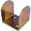MINUTEX Supporto Staffa di Montaggio per Travi in Acciaio 120X120 mm spessore 3 mm 4 PZ