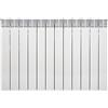 Fondital V710AM04412 Radiatore in alluminio pressofuso Exclusivo D3, Interasse 600 mm, 12 elementi, bianco