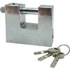 Paluplus Lucchetto Corazzato Piccolo in Metallo da 50 mm, lucchetto antiscasso di sicurezza con 3 Chiavi, grillo rotante da 5mm, per Serrande, bici, Garage -7607