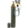 Generic Set bombola gas elio, 8 litri, 1,1 m3, palloncino 150 bar, gonfiaggio + riduttore di pressione (2 manometro)