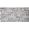IZODEKOR Rivestimento 3D Effetto Pietra - Pannelli Polistirolo per Cucina, Bagno, Balcone, Soggiorno, Terrazza | White Grey (1 x Pannello)
