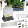 Jaxguom Trasmissione per porta scorrevole 370W, motore per porta garage fino a 800 kg, set trasmissione per porta scorrevole telecomandi e funzione di chiusura automatica, motore per cancello