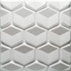 DECCART Pannelli Decorativi Per Pareti 3D - Pannelli Murali - Pannello Decorativo Parete - Polistirolo PSE - 50x50 cm Honey, Bianco,12m2