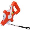 Toolstar, metro a nastro in fibra di vetro, bobina aperta, metro a nastro in fibra di vetro, scala metrica, resistente agli urti, strumenti di misurazione in ABS, rosso