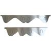 Generic Protezione per piano cottura - Copertura in acciaio - Set di 2 protezioni regolabili per piano cottura da cucina dietro la stufa tra il