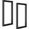 GONCBKVN Staffa per mensola galleggiante per carichi pesanti 30 x 50 cm (senza tavola), staffa per mensola per montaggio a parete per montaggio a soffitto, staffe di supporto per mensola sospesa in metallo