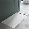 Mai & Mai Piatto Doccia 80x160x4cm, Piatto Doccia Geoma04W in Pietra Artificiale Bianco, Forma: Rettangolare