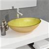 Lumanois Lavandino in Vetro 50x37x14 cm Oro, Articoli di ferramenta,Prodotti idraulici,Articoli idraulici,Lavandini,Lavandini bagno, 6.84kg-345261