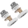 DIYEAH 2pezzi Rulli per Porte Doccia Scorrevoli Guide per Porte in Vetro Ruote del Bagno Funzionamento Fluido e Silenzioso Facile da Installare Kit Ferramenta