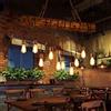 AUCF Lampadario in Legno Retrò Industriale Sospensione Luce Ferro Battuto E27 Altezza Regolabile Illuminazione Luci Soggiorno Plafoniera Ristorante Bar Caffetteria Decorazione Hanging Lamp,10 heads