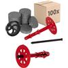 PROTEKTOR 100x Tassello isolamento con chiodo in plastica, kit Ø10 x 100mm