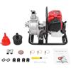 CHERIKIU Pompa dell'acqua a benzina a 4 tempi, 1,2 kW, 38 cc, pompa per acqua sporca, da giardino, pompa sommergibile, con serbatoio dell'olio da 0,24 gal, 135 l/min, per irrigazione, paesaggio, trasporto