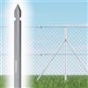 ITALFENCE Set da 5 pali a T per recinzione in ferro zincato [H125cm, 30x30x3mm]