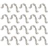 TopHomer 20 clip per cinghie per tubi, M50 in acciaio inox, 2 fori, clip per tubo a forma di U, resistenti clip di tensione per fissaggio di tubi dell'acqua e tubi del gas